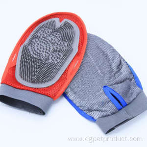 Pet Bath Double-sided Dog Hair Removal Massage Gloves.